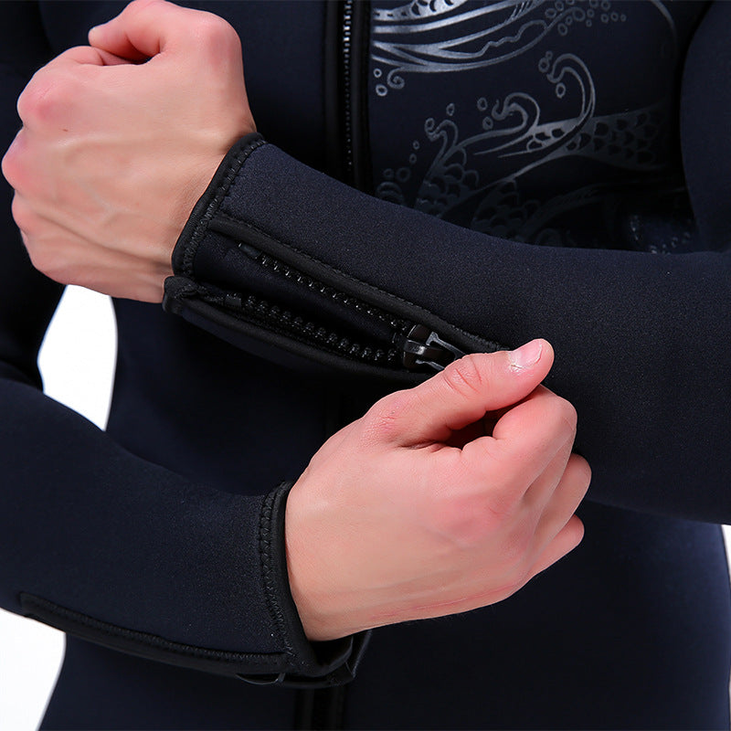 Fleece Lining Padded Diving Surf Wetsuit