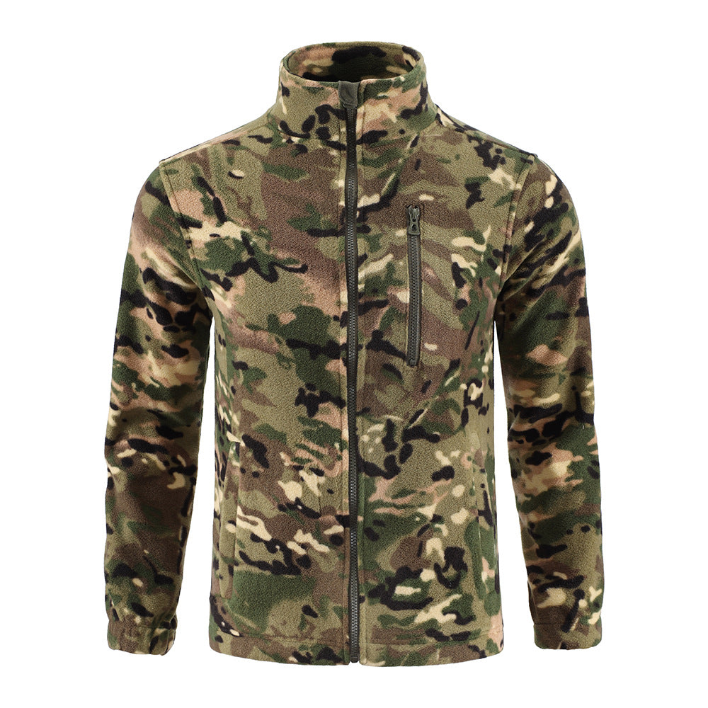 Camouflage Fleece Double-sided Polar Fleece Jacket