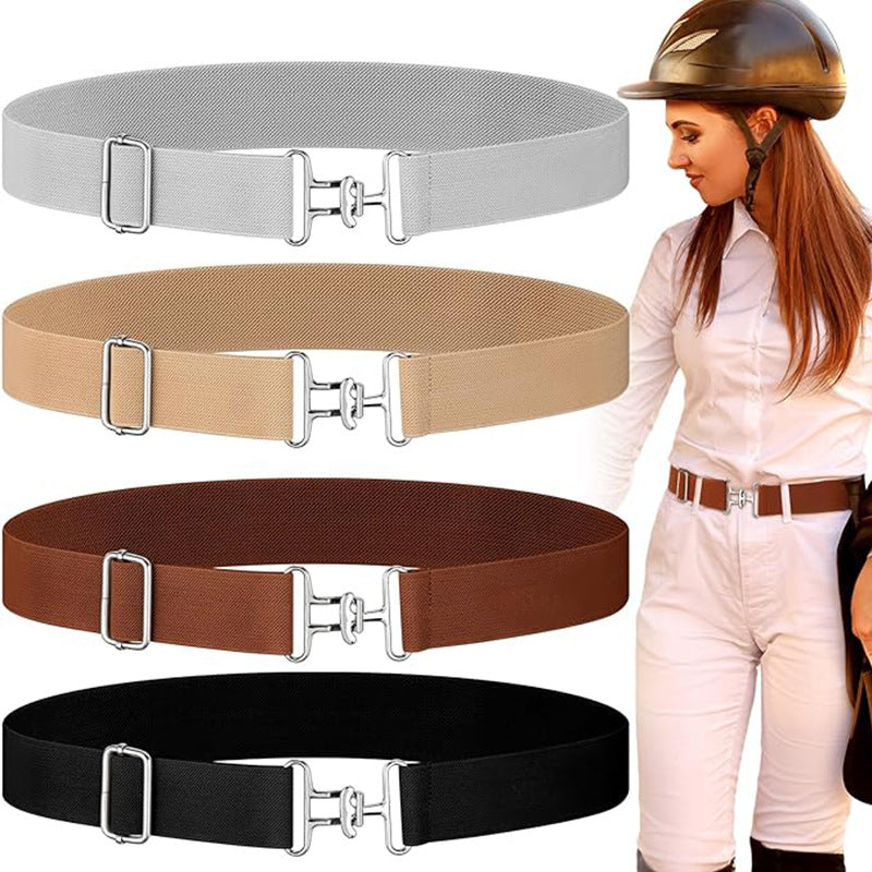 Elastic Shark Buckle Equestrian Elastic Elastic Belt