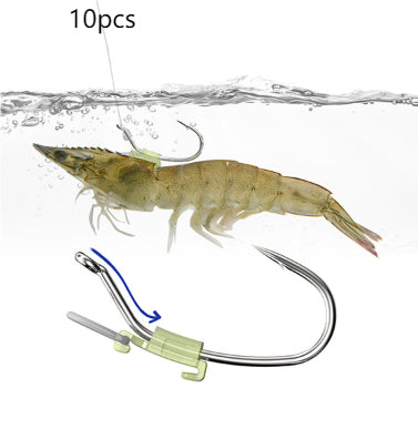 Outdoor Fishing Luminous Shrimp Back Clasp