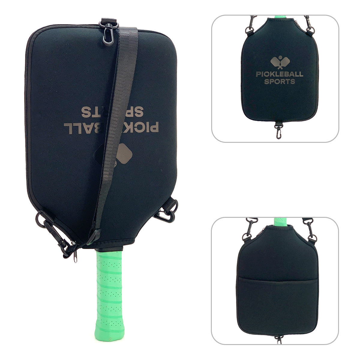 Diving-material Strap With Hook Single-shoulder Crossbody Pickleball Racket Bag