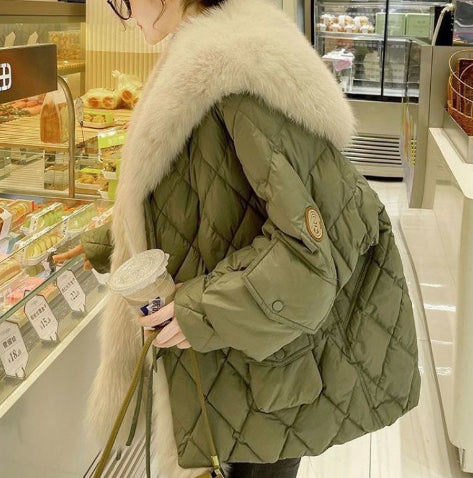 Fashion Cotton-padded Jacket Women's Mid-length