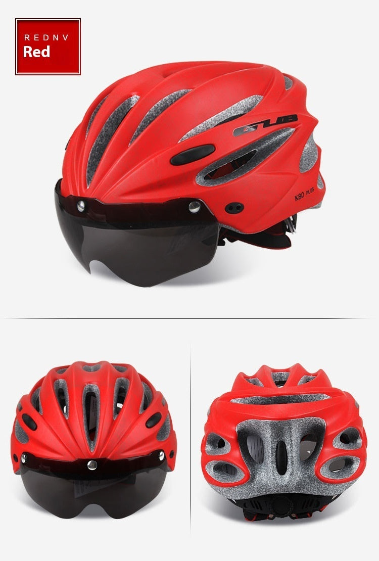 Mountain Bike Magnetic Goggles Helmet