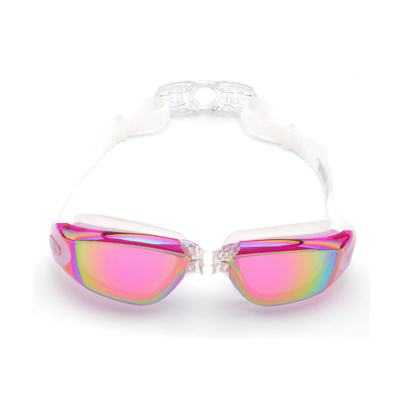 Professional Silicone Swimming Anti-fog Electroplating Goggles